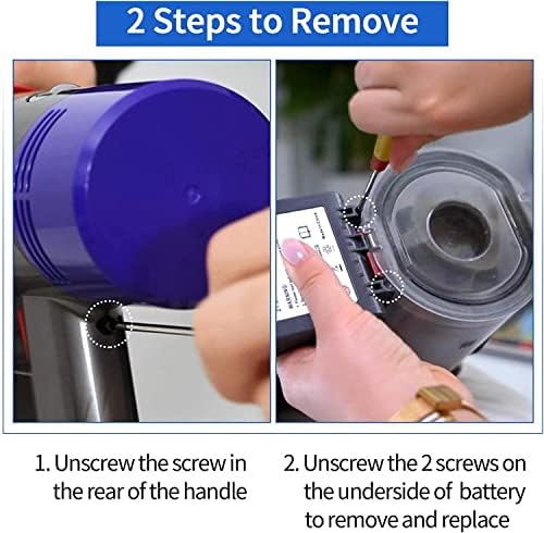 Battery Replacement for Dyson V7, 21.6V 4600mAh Li-ion Battery Compatible - Image 7