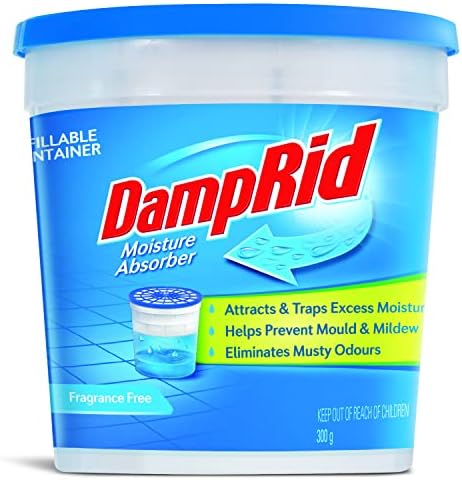 DampRid Fragrance Free Refillable Moisture Absorber - 10.5oz Cup Traps Moisture