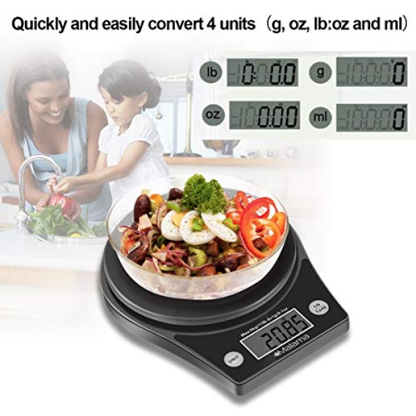 Malama Kitchen Scale, Digital Food Scale High Accuracy Multifunction - Image 4