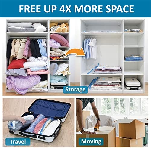20 Pack Vacuum Storage Bags, Space Saver Bags (4 Jumbo/4 Large/4 Medium/4 - Image 3