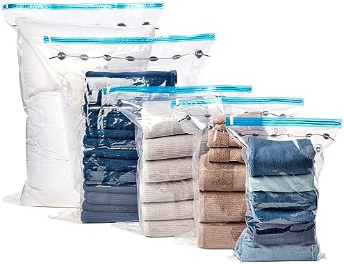 Amazon Basics Vacuum Compression Storage Bags with Hand Pump - 15-Pack - Image 2