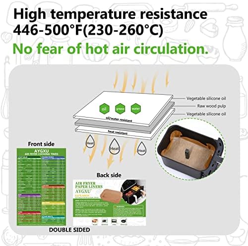 (125PCS) Air Fryer Liners, Air Fryer Disposable Paper Liner for Ninja Dual Air - Image 5