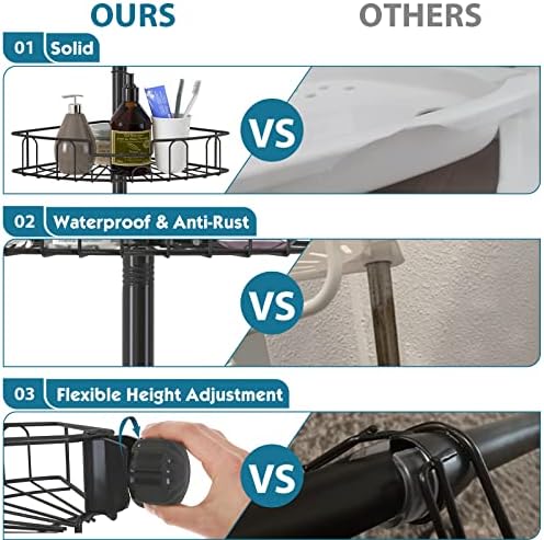 Rustproof Shower Caddy for Bathroom, Bathtub Storage Organizer - Image 5