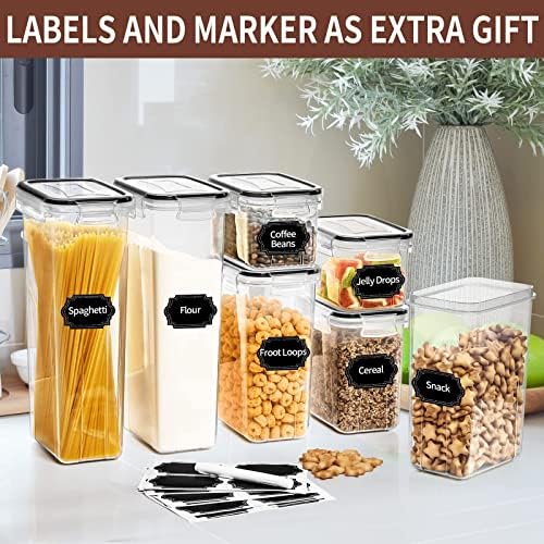 Airtight Food Storage Containers Set with Lids, 24 PCS Clear Kitchen Pantry - Image 6