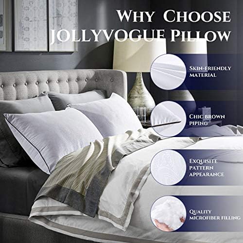 Pillows Queen Size 2 Pack for Sleeping, Soft and Supportive Bed Pillow for Side - Image 2
