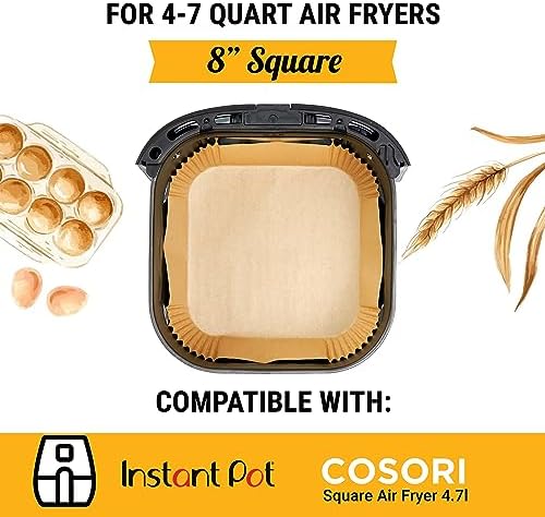 Air Fryer Liners, 120Pcs Disposable Air Fryer Parchment Paper Liners - Image 2