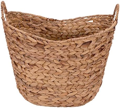Household Essentials ML-4002 Tall Water Hyacinth Wicker Basket - Image 6