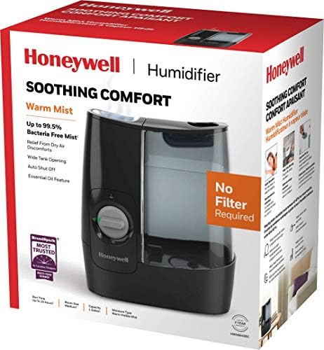 Honeywell HWM845BC Soothing Comfort Warm Mist Humidifier, Black - Image 9