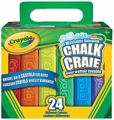 Crayola 24-Count Sidewalk Chalk Washable Toy Kit