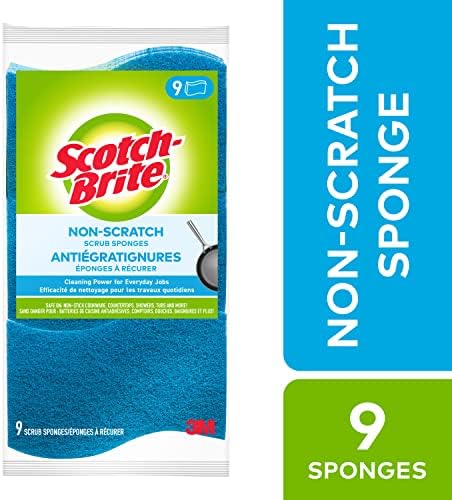 Scotch-Brite Scrub Sponge, 9 Pack, Non Scratch, Multipurpose Sponges for Dishes - Image 2