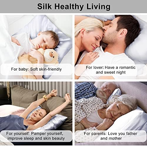 Ravmix 100% Mulberry Silk Pillowcase for Hair and Skin with Hidden Zipper - Image 7