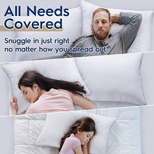 viewstar Pillows Queen Size 2 Pack, Soft Hotel Bed Pillows for Back Side - Image 9