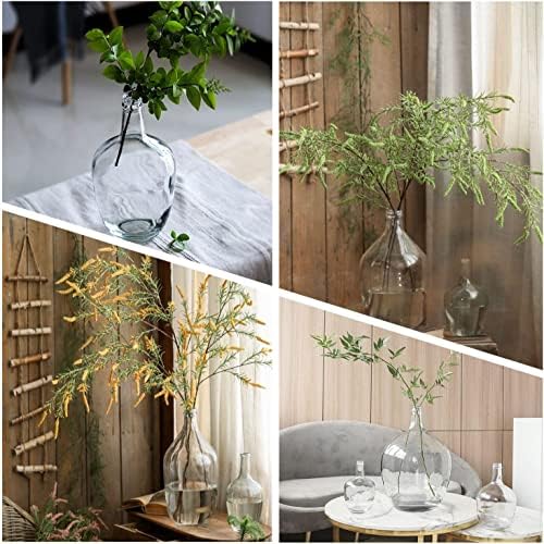 HEWEGO Clear Large Glass Vase,Balloon Glass Jug Vase for Farmhouse - Image 8