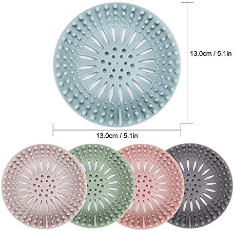 Hair Catcher Durable Silicone Hair Stopper Shower Drain Covers Easy to Install - Image 4