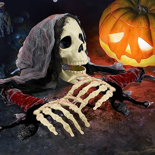 Halloween Decorations Outdoor, Realistic Skeleton Halloween Decor, Real Scary - Image 5