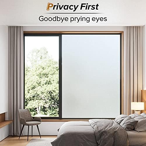 Rabbitgoo Window Films for Privacy, Static Cling Frosted Glass Window Sticker - Image 2