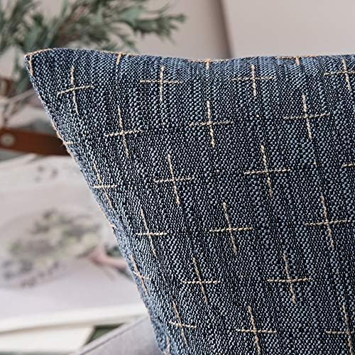 MIULEE Pack of 2 Decorative Burlap Linen Throw Pillow Covers Modern Farmhouse - Image 2