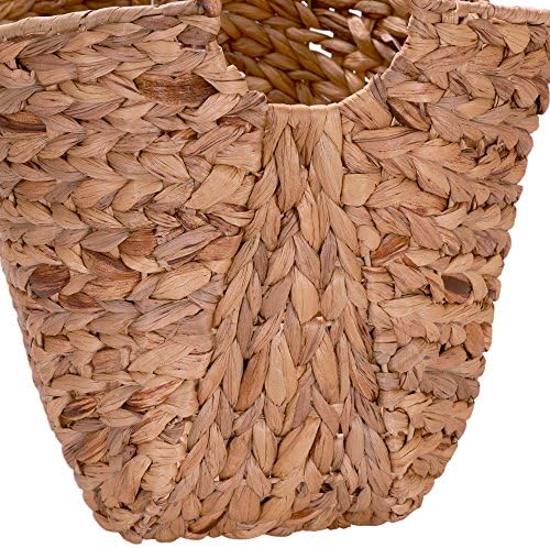 Household Essentials ML-4002 Tall Water Hyacinth Wicker Basket - Image 3