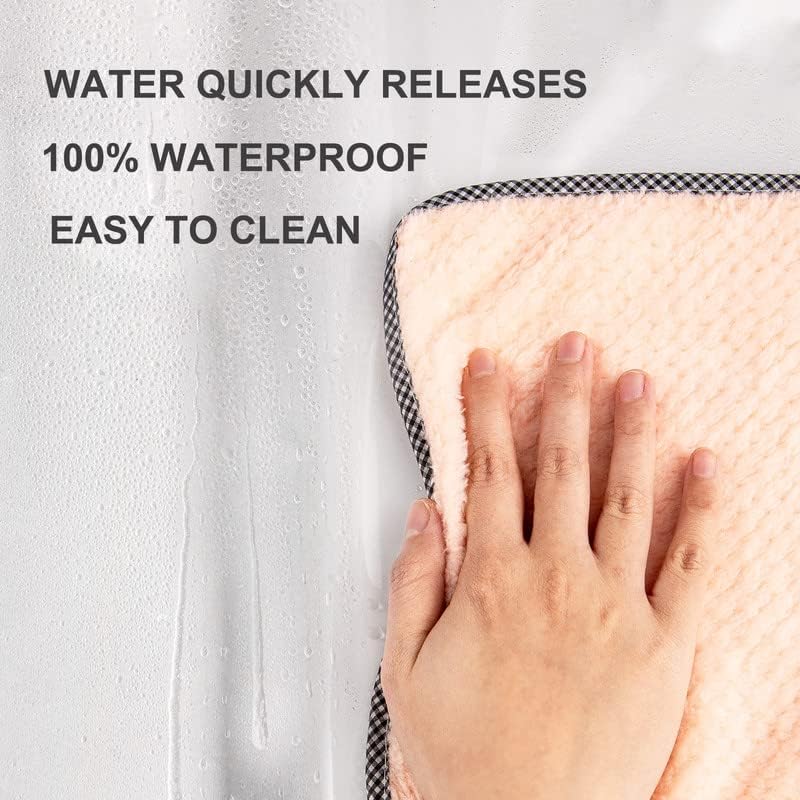 AmazerBath Clear Shower Curtain Liner, 72x72 Plastic Shower Liner, Waterproof - Image 7